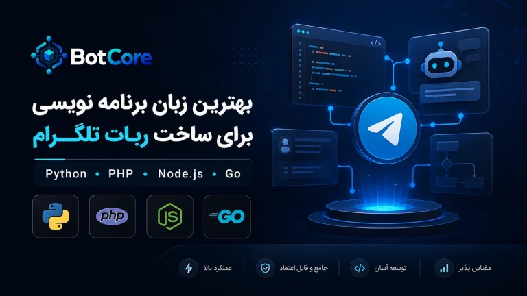 بهترین زبان برنامه نویسی برای ساخت ربات تلگرام | BotCore